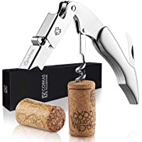 Corkas Sacacorchos de Camarero- Abrebotellas- Sacacorchos Profesional- Foil Cortador- Sacacorchos Vino de Acero…